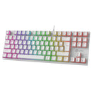 Teclado Mecânico Gamer Ninja Leap Pudim, Switch Blue, Rainbow, ABNT2, Gamer Ninja Leap - White Pudim