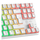 Teclado Mecânico Gamer Ninja Leap Pudim, Switch Blue, Rainbow, ABNT2, Gamer Ninja Leap - White Pudim