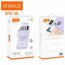 Carregador Power Bank Com 4 Cabo 10000mah Agold BTE-18