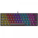 Teclado Mecânico Gamer Ninja Leap 60% Switch Blue Rainbow ABNT2 Preto